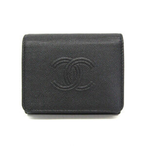 CHANEL Black Logo Wallet